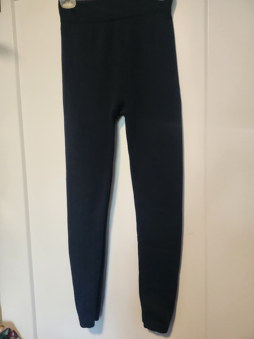 Bundle 3/$20! Warm Fleece Lined Navy Blue Knit Leggings